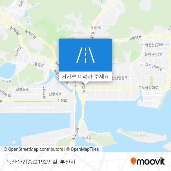 녹산산업중로192번길 지도
