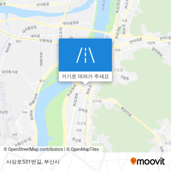 사상로531번길 지도