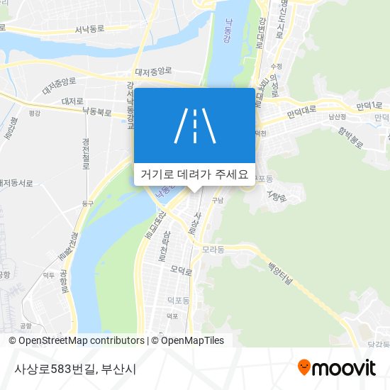 사상로583번길 지도