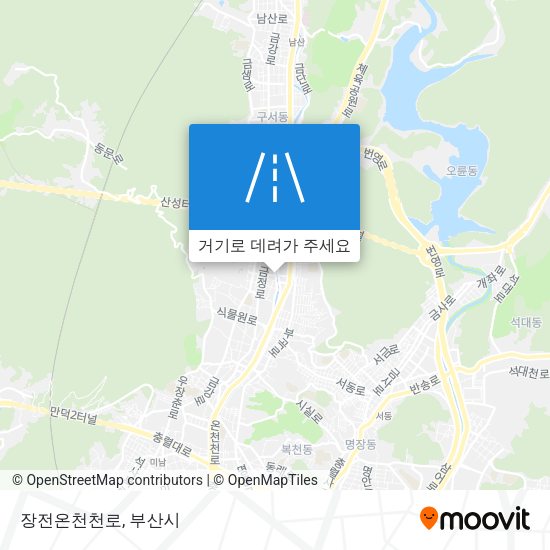 장전온천천로 지도