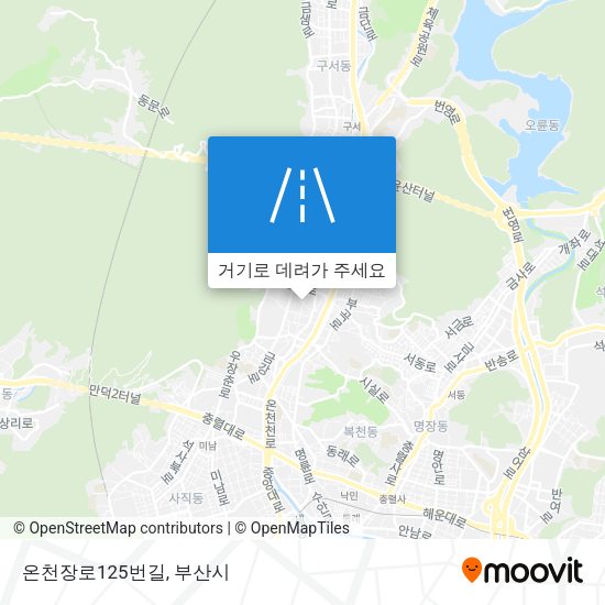 온천장로125번길 지도
