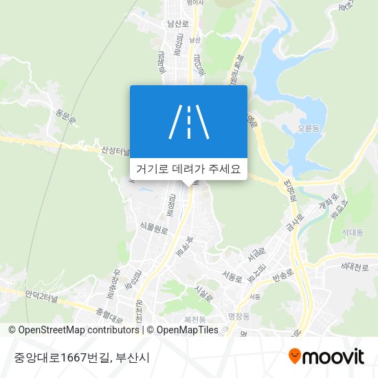 중앙대로1667번길 지도