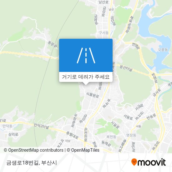 금샘로18번길 지도