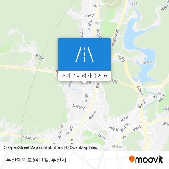 부산대학로64번길 지도