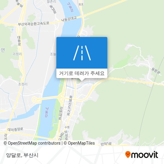 양달로 지도