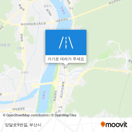 양달로9번길 지도