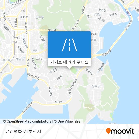 유엔평화로 지도