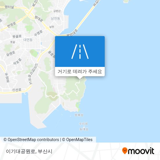 이기대공원로 지도