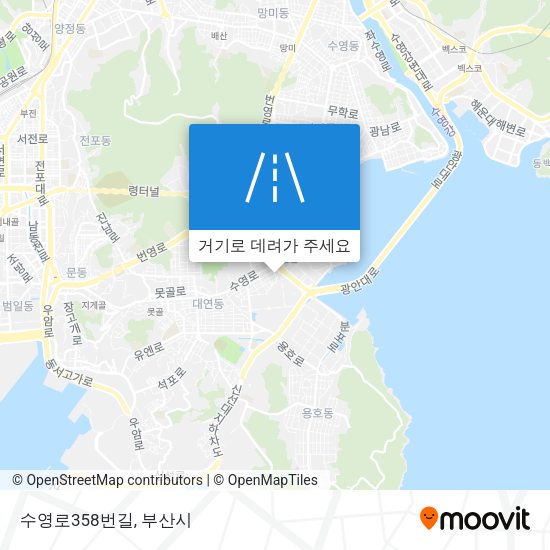 수영로358번길 지도