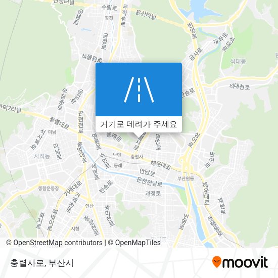 충렬사로 지도