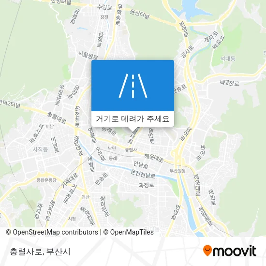 충렬사로 지도