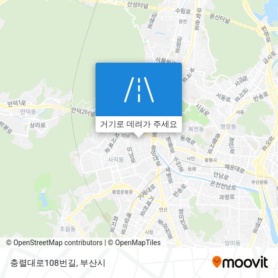 충렬대로108번길 지도