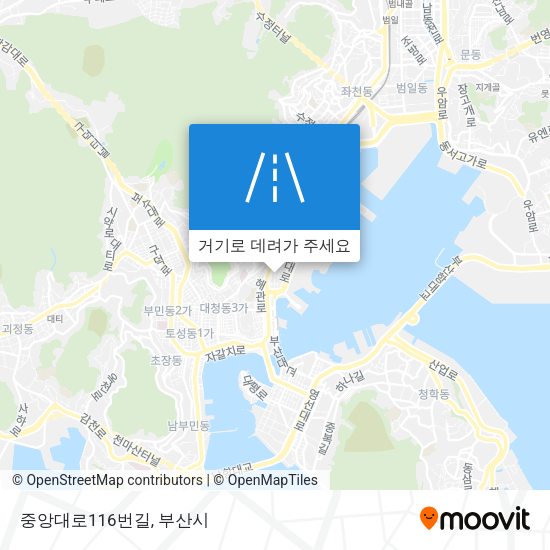 중앙대로116번길 지도