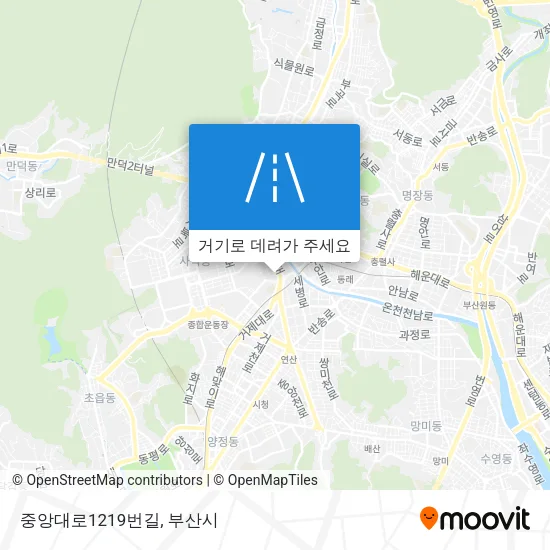 중앙대로1219번길 지도