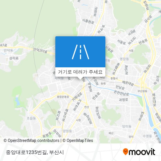 중앙대로1235번길 지도