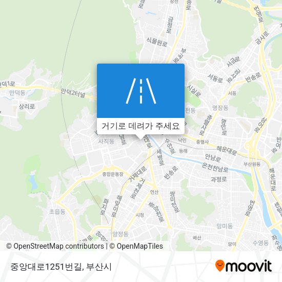 중앙대로1251번길 지도