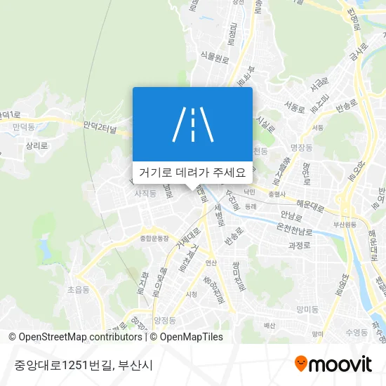 중앙대로1251번길 지도