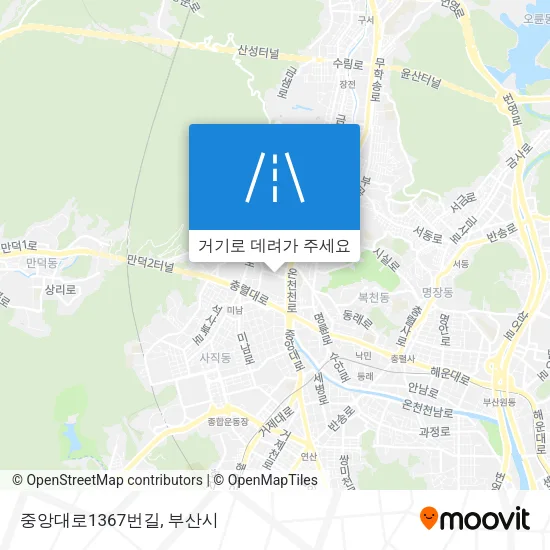 중앙대로1367번길 지도