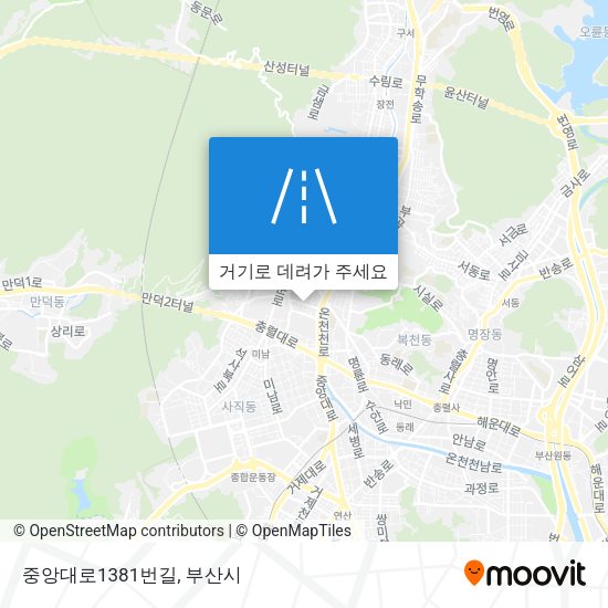 중앙대로1381번길 지도