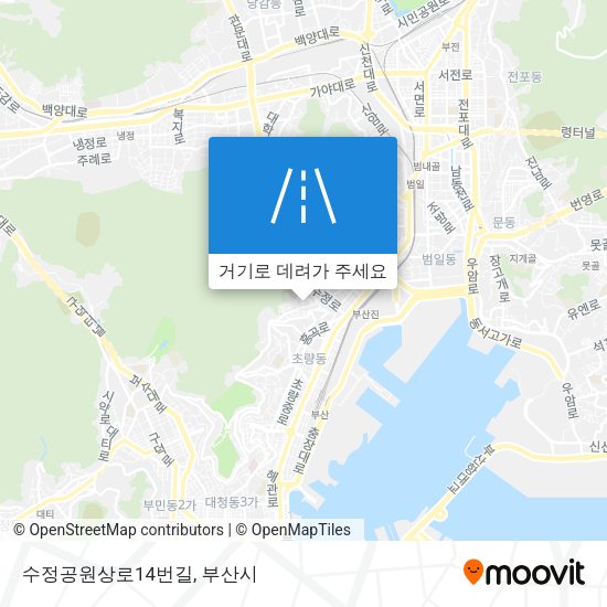 수정공원상로14번길 지도