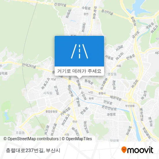 충렬대로237번길 지도