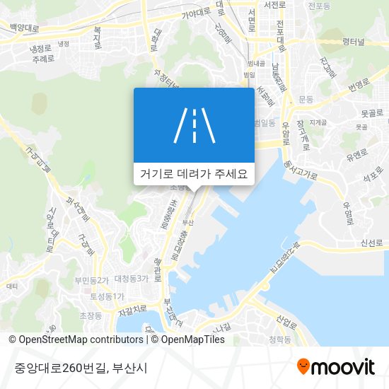중앙대로260번길 지도
