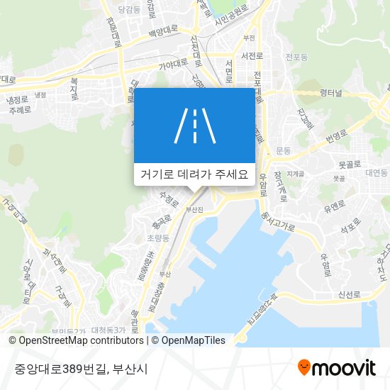 중앙대로389번길 지도
