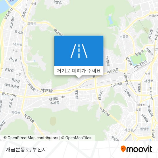 개금본동로 지도