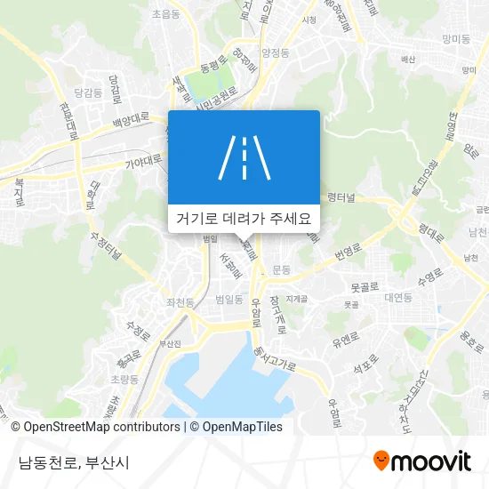 남동천로 지도