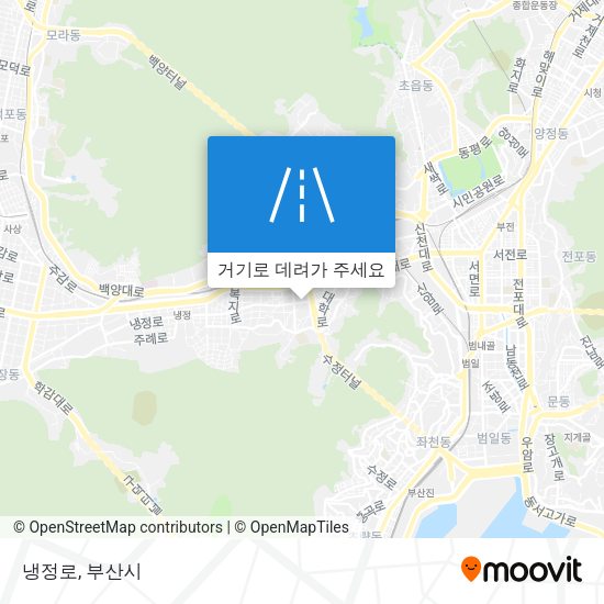 냉정로 지도