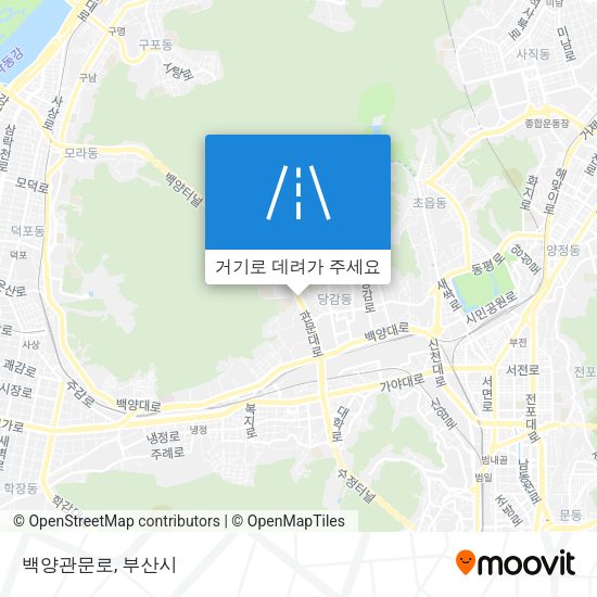 백양관문로 지도