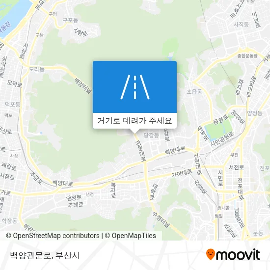 백양관문로 지도