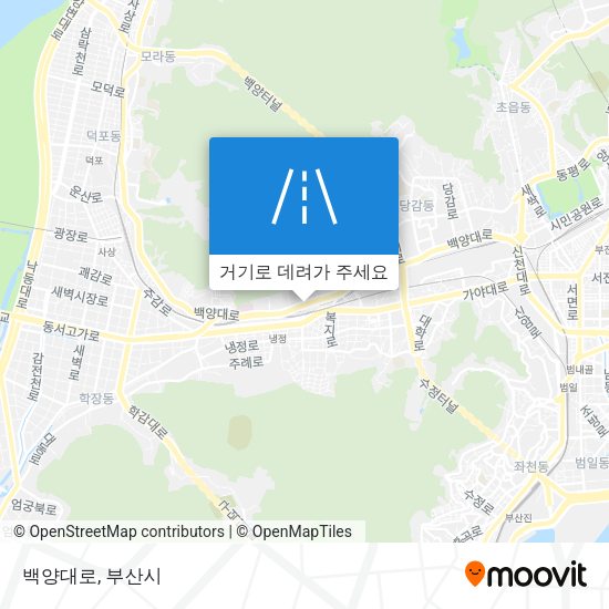 백양대로 지도