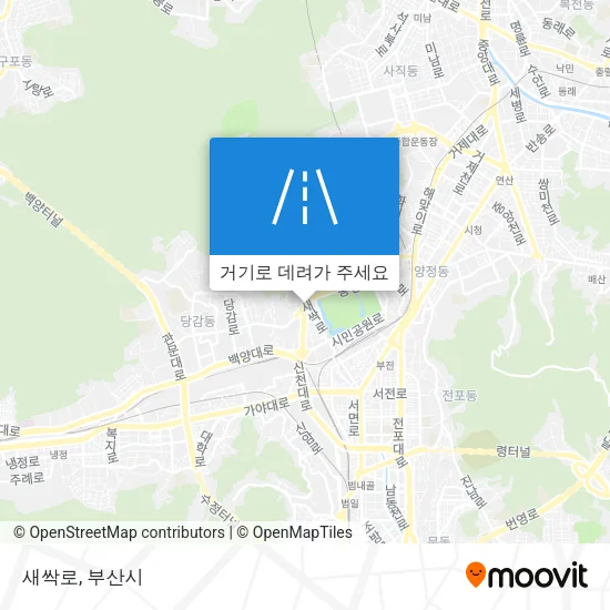 새싹로 지도