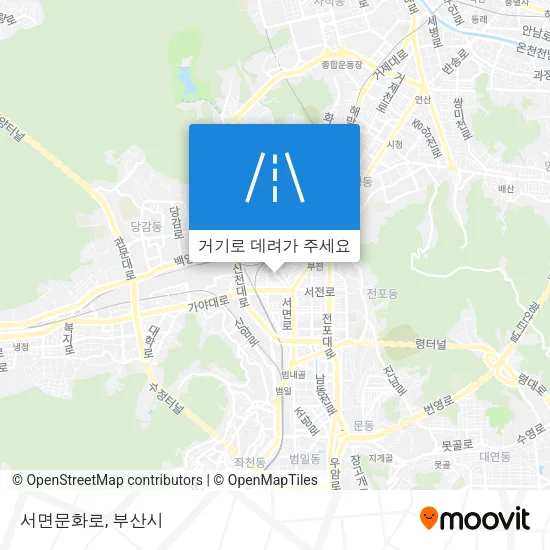 서면문화로 지도