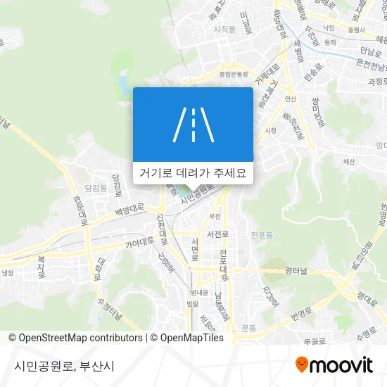시민공원로 지도
