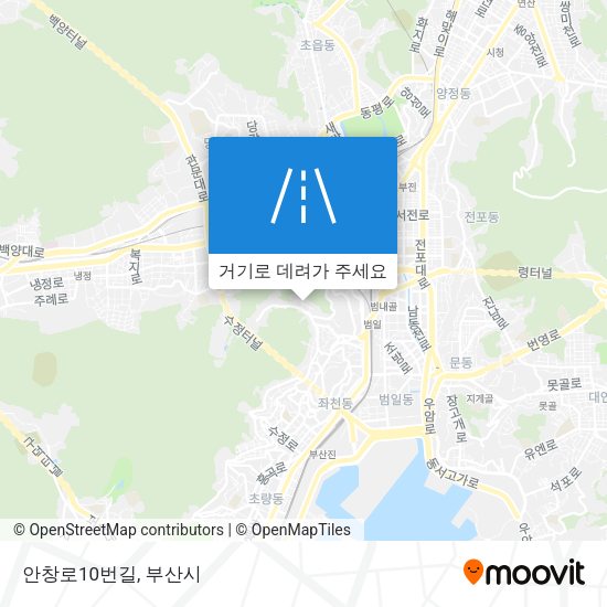 안창로10번길 지도