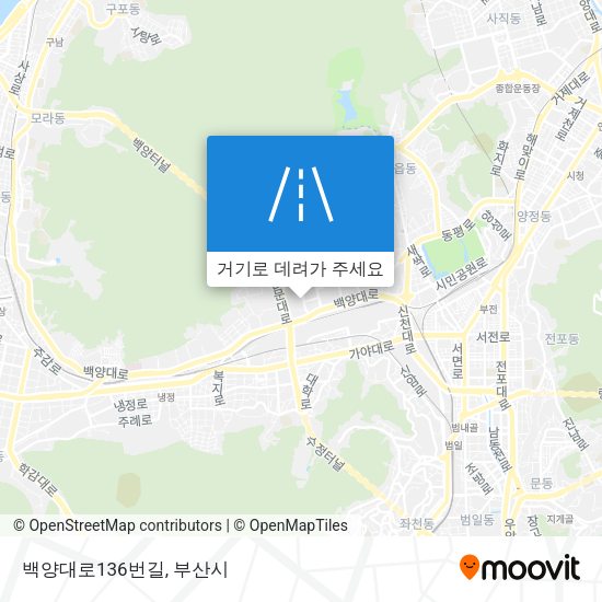 백양대로136번길 지도