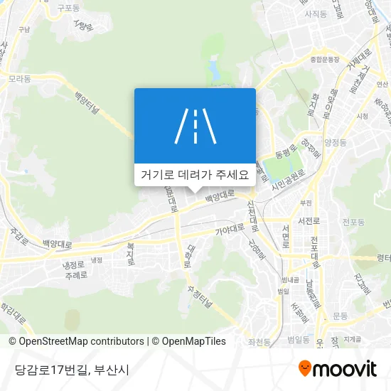 당감로17번길 지도