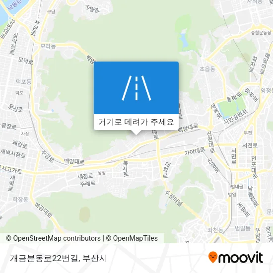 개금본동로22번길 지도