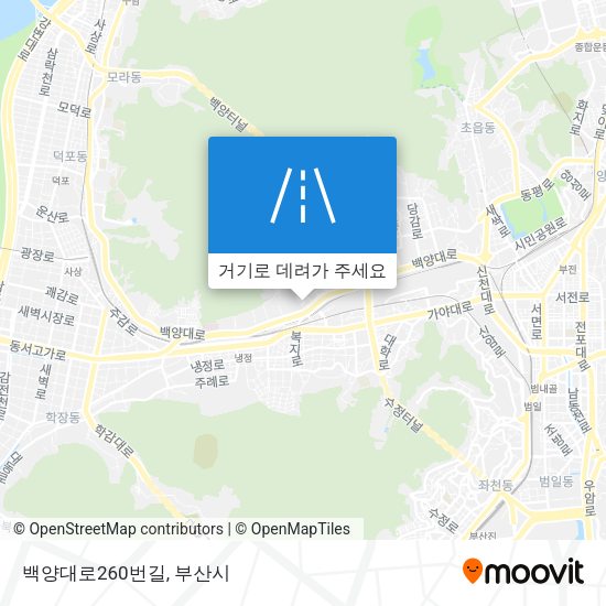 백양대로260번길 지도