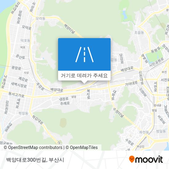 백양대로300번길 지도