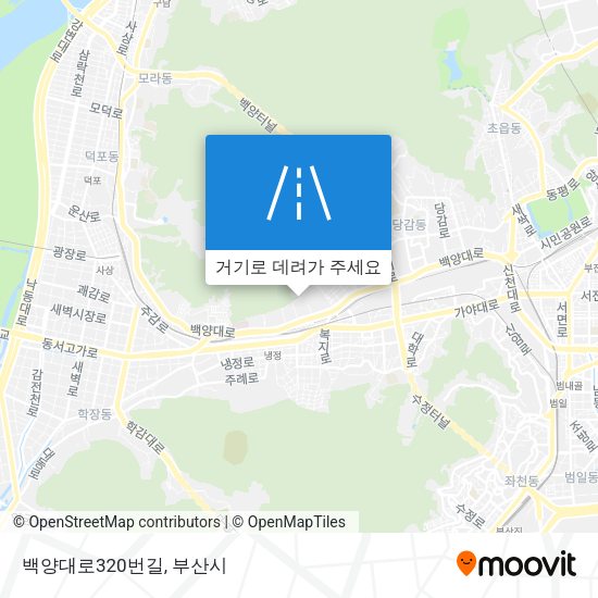 백양대로320번길 지도