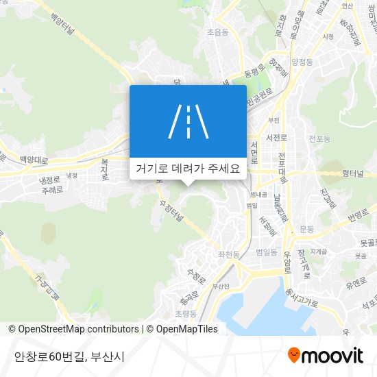 안창로60번길 지도