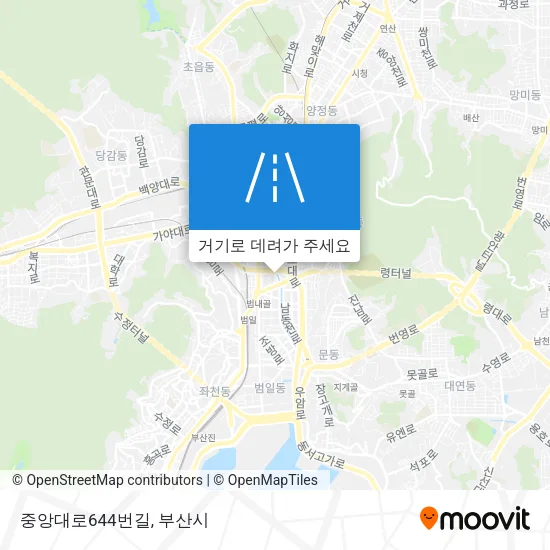 중앙대로644번길 지도