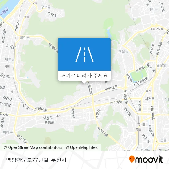 백양관문로77번길 지도