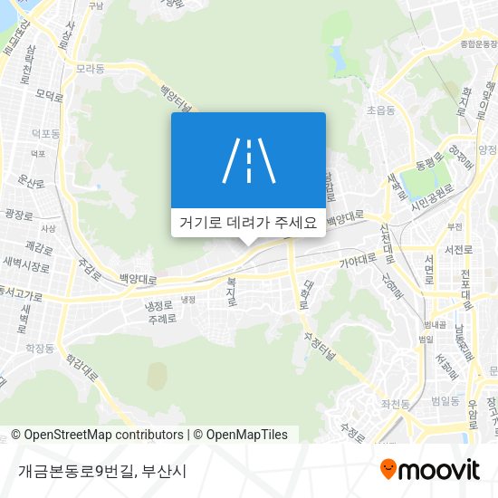 개금본동로9번길 지도