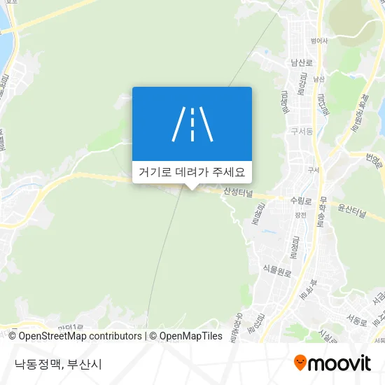 낙동정맥 지도