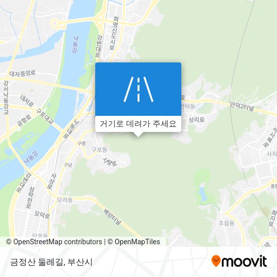 금정산 둘레길 지도