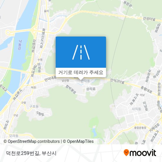 덕천로259번길 지도
